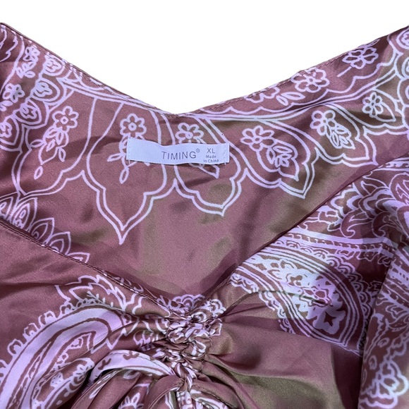 TIMING SLIP DRESS MIDI  SIZE XL COPPER/TAN - Picture 8 of 13